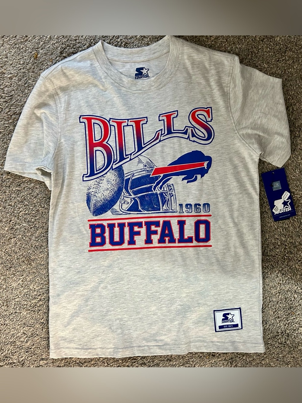 Starter Buffalo Bills Mens Short Sleeve T-Shirt New With Tags Size S
